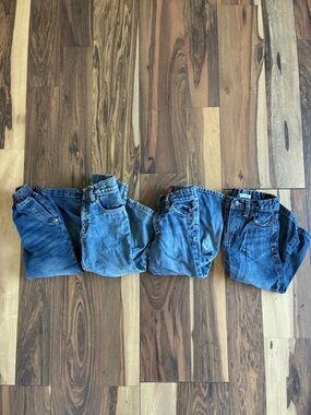 Bundle of Four Blue Denim Jeans